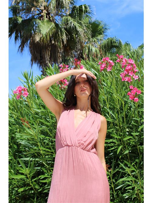 Vestito lungo in seta e viscosa HAVEONE | AFF-N0051