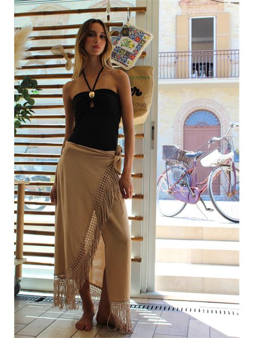 Gonna lunga portafoglio con frange HAVEONE | GMA-N1592