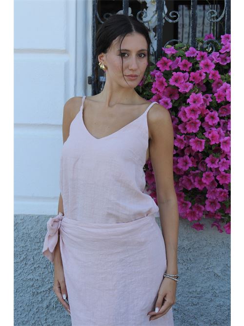 Top bretella in lino HAVEONE | RMA-N1672