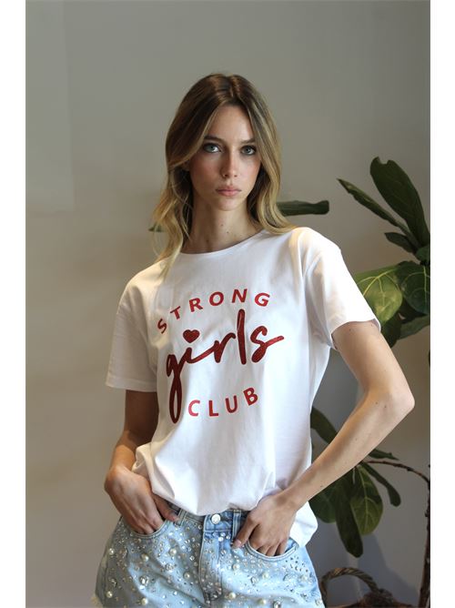 T-shirt stampa Strong girls club SOUVENIR | T37N14291