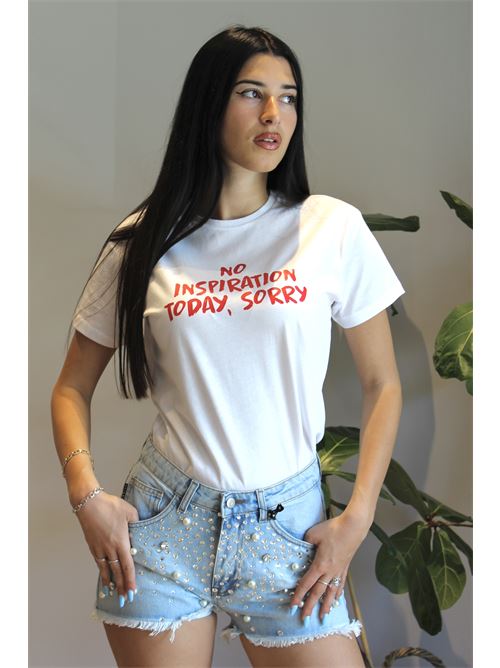 T-shirt con stampa  No ispiration today, sorry SOUVENIR | T37N14301