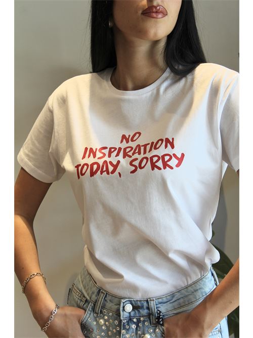 T-shirt con stampa  No ispiration today, sorry SOUVENIR | T37N14301